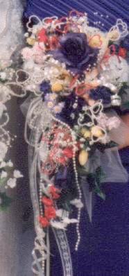 Pearl and Hearts Garden Bouquet